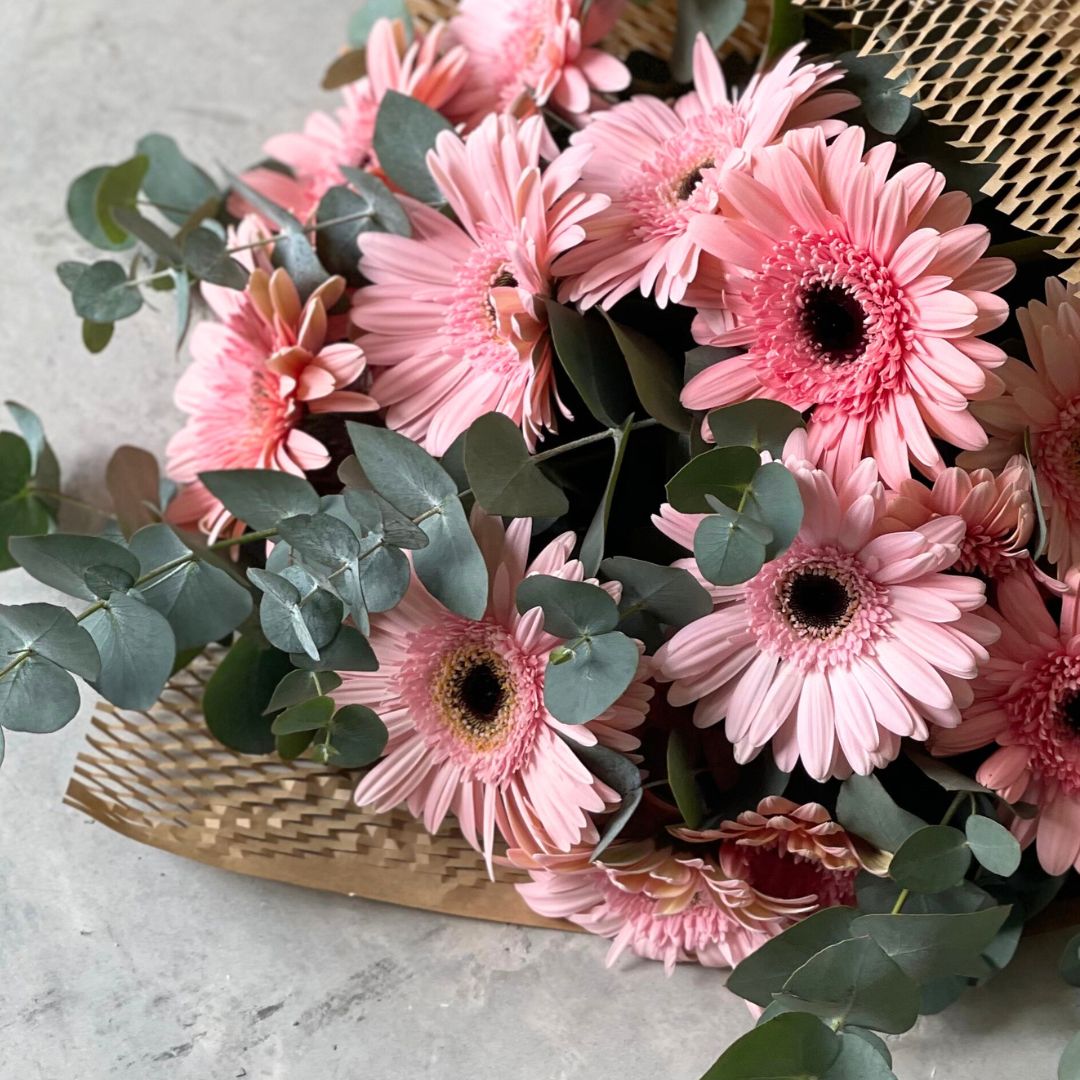 Pink Gerbera Happy Bunch