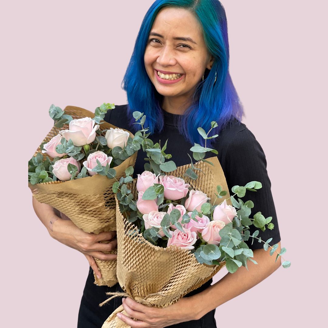 Pink Rose Happy Bunch