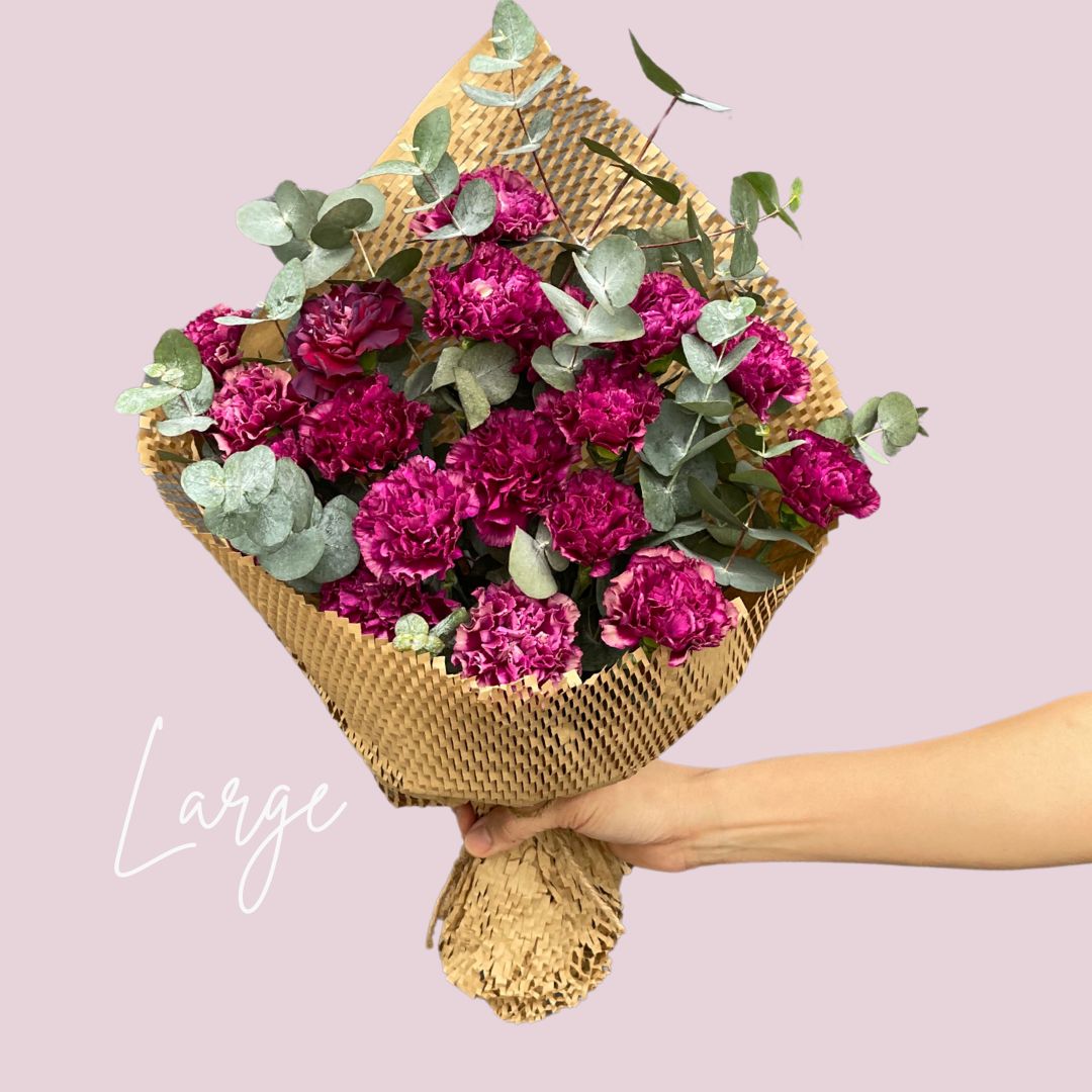 Purple Carnations Happy Bunch