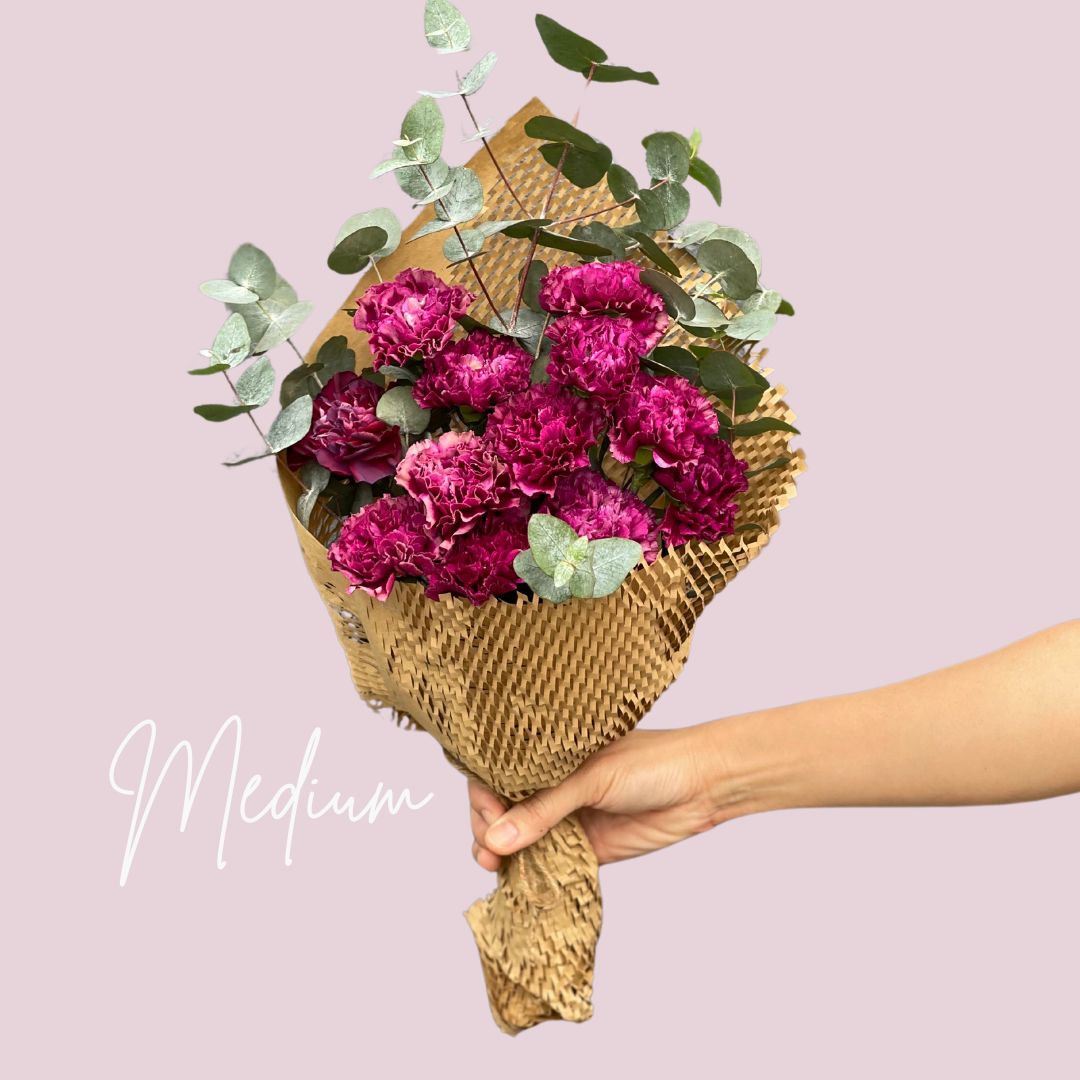 Purple Carnations Happy Bunch