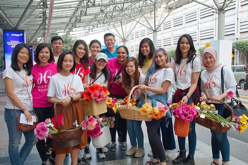 August’s 1000 #reasonstosmile at KL Sentral - Happy Bunch