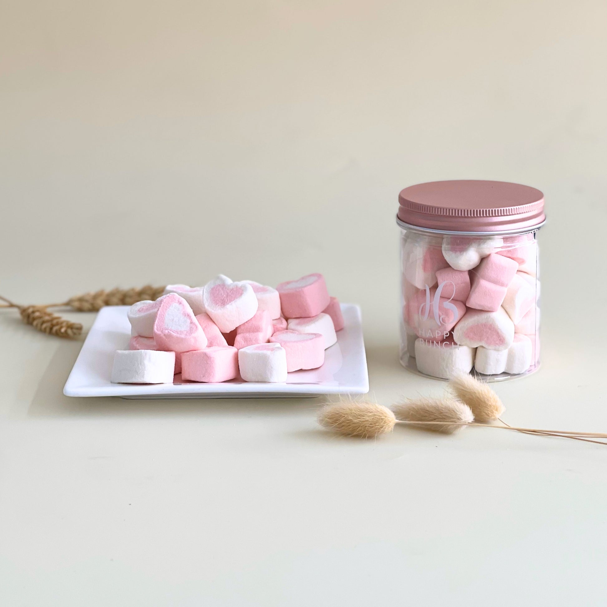 Heart Marshmallows Happy Bunch