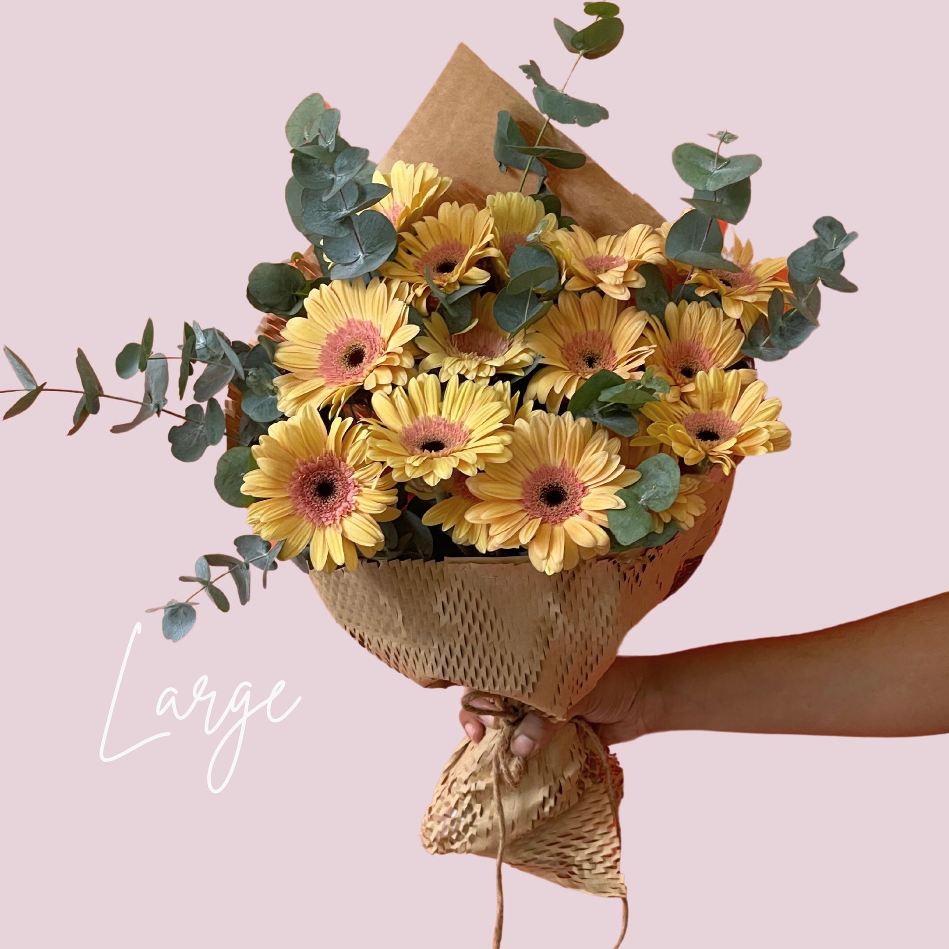 Peach Gerbera Happy Bunch