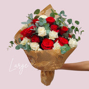 Red & White Roses view 5