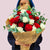 Red & White Roses Happy Bunch