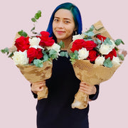 Red & White Roses view 2