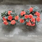 Orange Carnation Table Top view 3