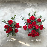 Red Carnation Table Top view 3
