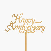 Happy Anniversary Flower Bouquet Topper view 1