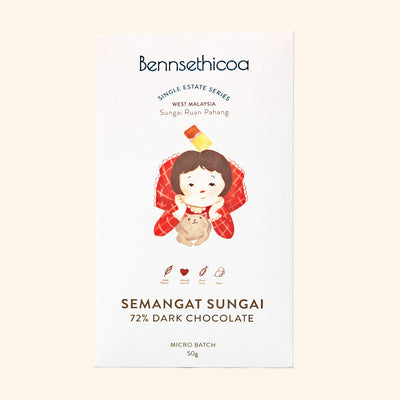 Benns Ethicoa Semangat Sungai (72% Sungai Ruan Pahang Dark Chocolate)