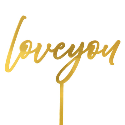 Love You Flower Bouquet Topper