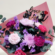 Love You Mum Bouquet Topper view 2