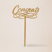 Congrats Flower Bouquet Topper view 1