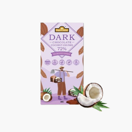 72% Dark Chocolate with Coconut Chunks - Happy Bunch Malaysia (1102420U)