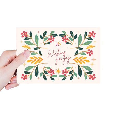 Wishing You Joy Card - Happy Bunch